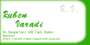 ruben varadi business card